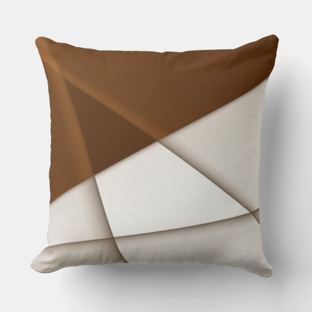 Schrägdreieck mit Schatten, moderner klassischer S Kissen (Vorderseite)