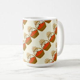 🎃 **Schräger Kürbis & Weizen-Mug** Kaffeetasse