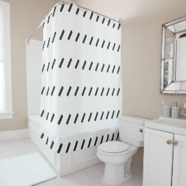 Schrägstrichmuster Duschvorhang