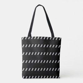 Schrägstrichmuster Tasche