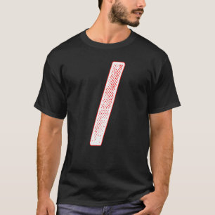 Schrägzeichen Alphabet-Zeichen - Initial Slash sig T-Shirt