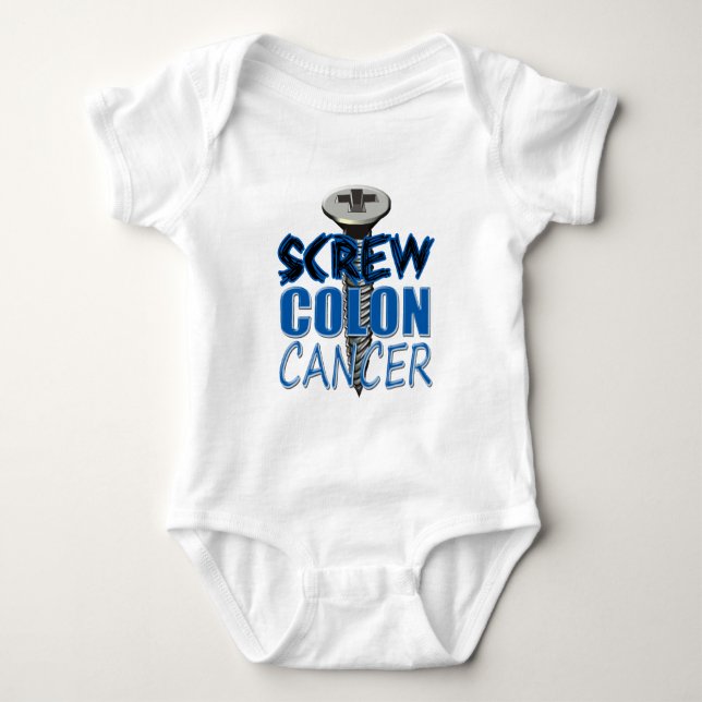 Schrauben-Darmkrebs Baby Strampler (Vorderseite)
