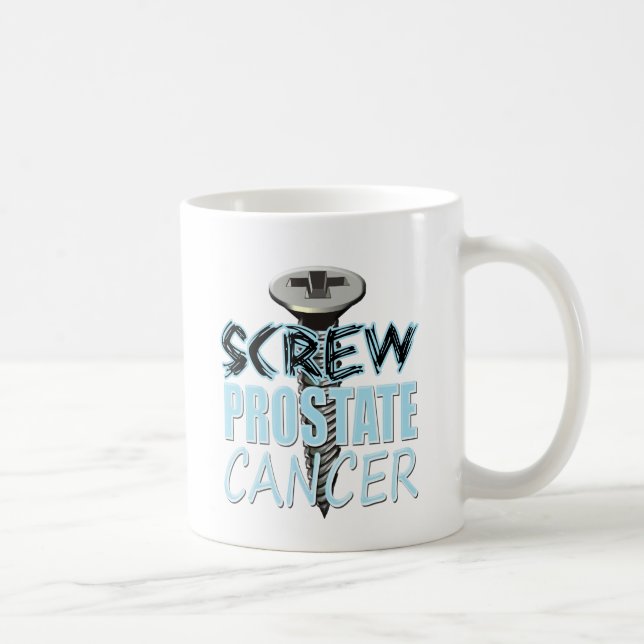 Schrauben-Prostatakrebs Kaffeetasse (Rechts)