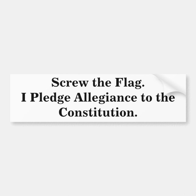 Schrauben Sie die Flagge Autoaufkleber (Vorne)