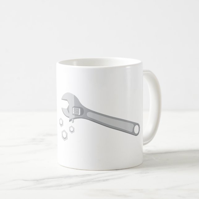 Schrauben und Bolzen Kaffeetasse (VorderseiteRechts)