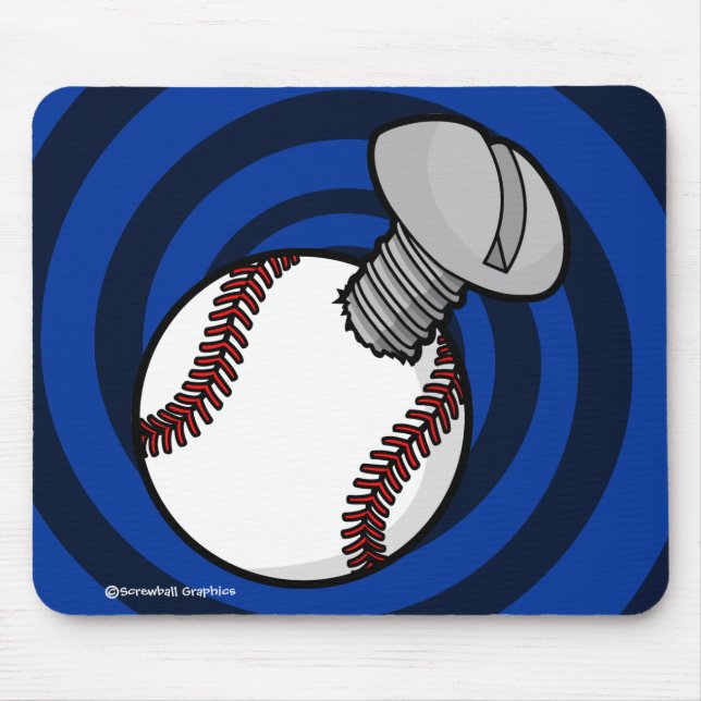 Schraubenkopf (Blue Spiral BG) Mousepad (Vorne)