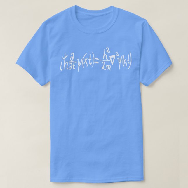 Schrdinger Gleichungsquantenmechanik 1 T-Shirt (Design vorne)
