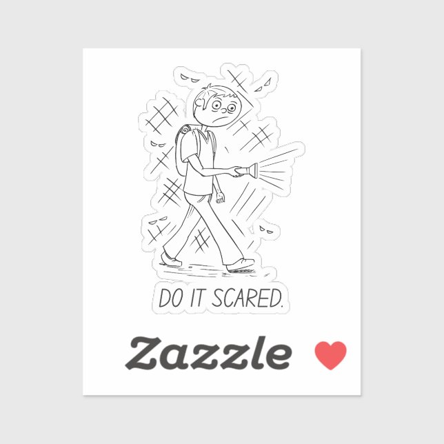 Schrecken - Courage Sticker (Blatt)