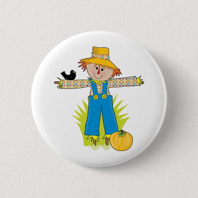 Schreckens-Krähe Button (Vorderseite)