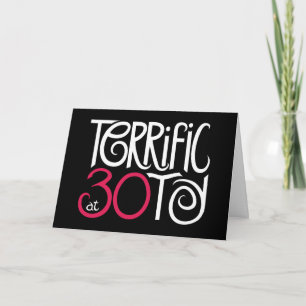 Schrecklich bei 30 Schwarzen Karte