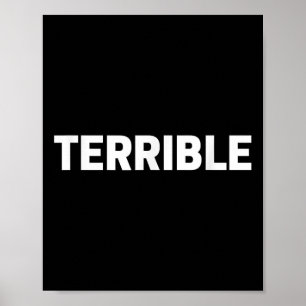 Schrecklich lustiges sarkastisches Wort Sagen Nove Poster