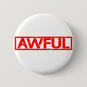 Schreckliche Briefmarke Button