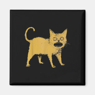 Schreckliche japanische Katze Funny Magnet