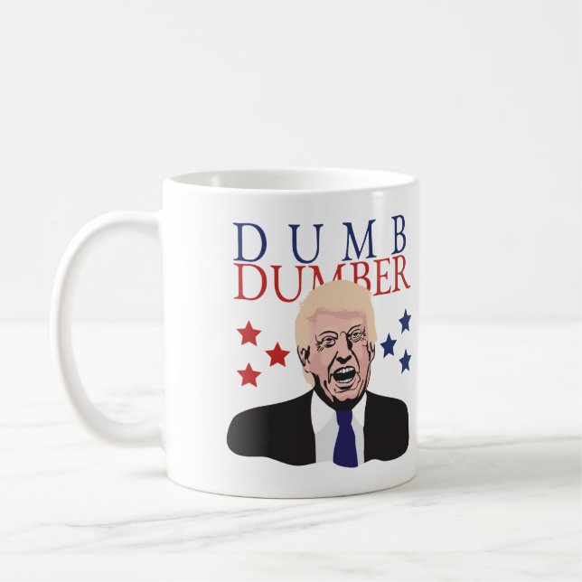 Schreckliche stumme stummere Donald- TrumpTasse Kaffeetasse (Links)