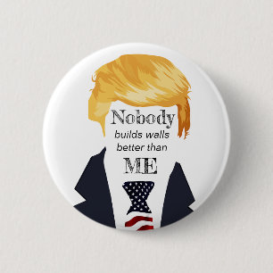 Schreckliche Trumpf-Zitate - Gebäude-Wände Button