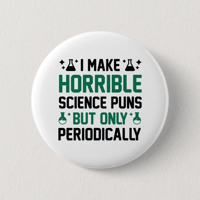 Schreckliche wissenschaftliche Schlagzeilen Button (Vorderseite)