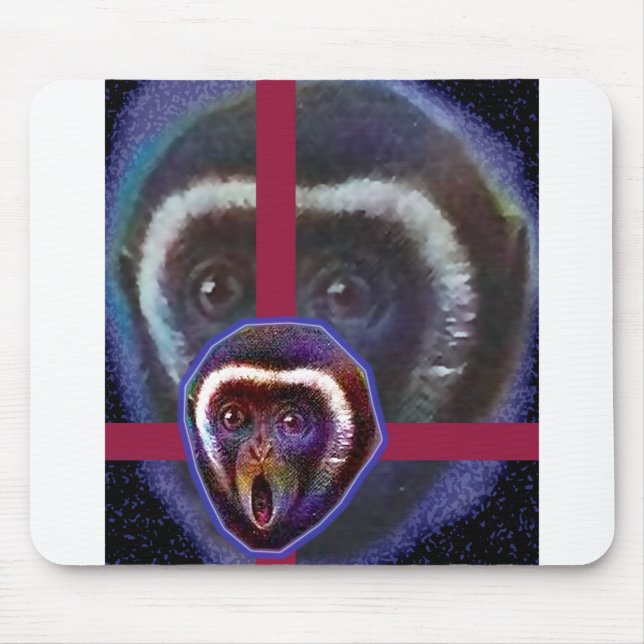 Schrecklicher Affe Mousepad (Vorne)