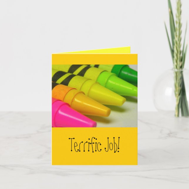 Schrecklicher Job! Karte (Vorderseite)