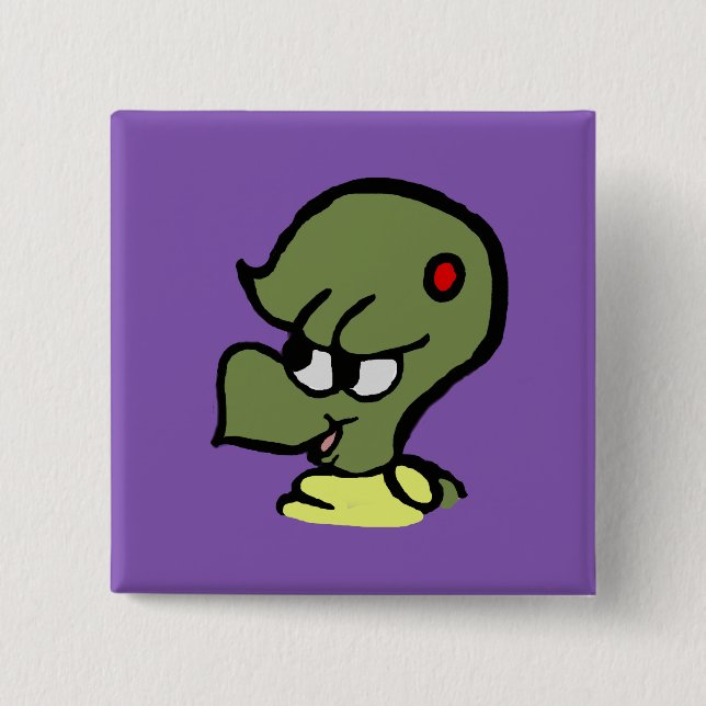 Schrecklicher Turtelknopf Button (Vorderseite)