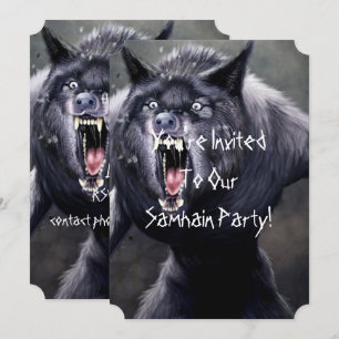 schrecklicher Werwolf Einladung