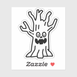 Schreckliches Baumdoodell Aufkleber