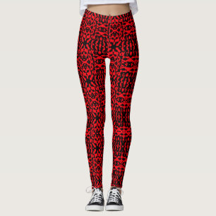 Schreckliches Chaos Rot Leggings