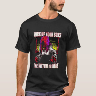 Schreckliches HexenHalloween verriegelt die Hexe. T-Shirt