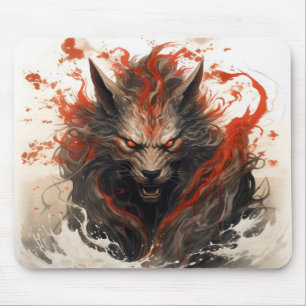 Schreckliches magisches Tier Mousepad