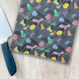 schreckliches und verzaubertes Halloween, anpassba Geschirrtuch