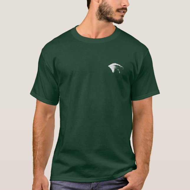 Schrei-Adler in Weiß T-Shirt (Vorderseite)