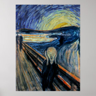 Schrei auf einer sternenklaren Nacht Poster