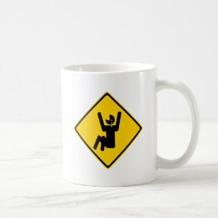 Schrei-Baby-Verkehrsschild Kaffeetasse