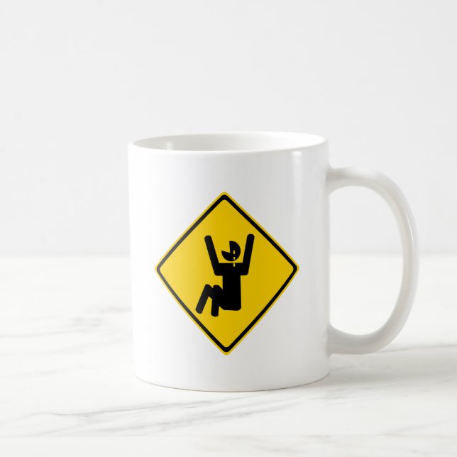 Schrei-Baby-Verkehrsschild Kaffeetasse (Rechts)