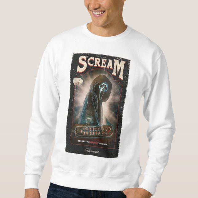 Schrei Beängstigend Ghost Face Killer Sweatshirt (Vorderseite)