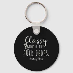 Schrei bis der Puck fällt Hockey-Mama Lustige Hock Schlüsselanhänger