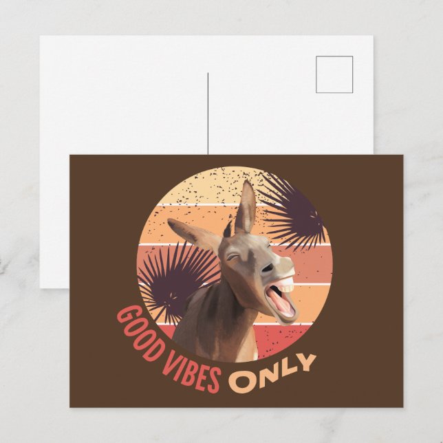 Schrei-Donkey - nur gute Songs Postkarte (Vorne/Hinten)