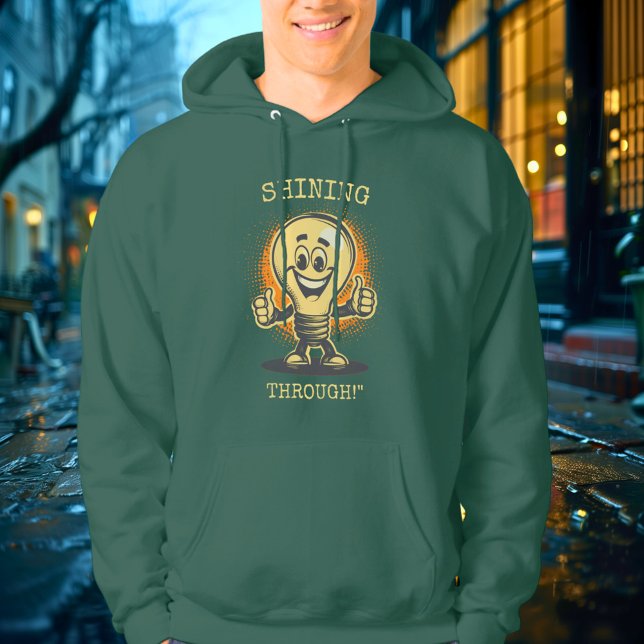 Schrei durch! - Leuchtende Glühbirne Hoodie (Von Creator hochgeladen)
