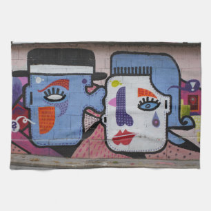 Schrei ein bisschen die Freude Geschirrtuch