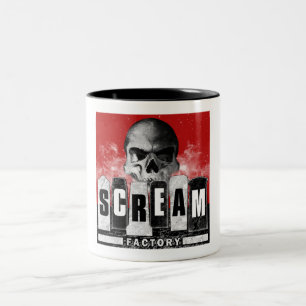 Schrei-Fabrik-Tasse Zweifarbige Tasse