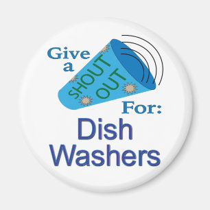 Schrei für Dish-Waschmaschinen Magnet