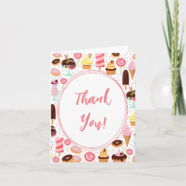 Schrei für Eiscreme Girls Sweet Niedliche Geburtst Dankeskarte