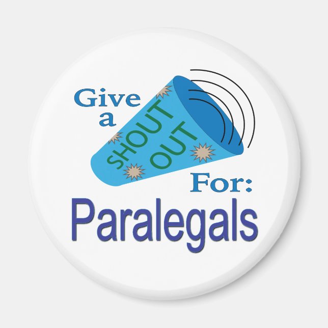 Schrei für Paralegals Magnet (Vorne)