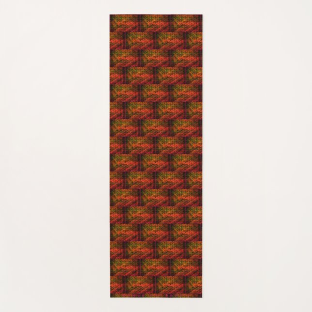 Schrei hier schwarz/unter Wurzeln, Yoga Mat Yogamatte (Vorderseite)