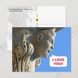Schrei laut! - Turm von Pisa, Italien - Postkarte