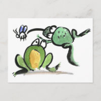 Schrei mich! Durch kommt sagt ein Frosch zum ander