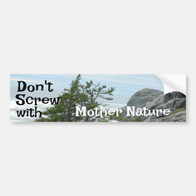 Schrei nicht mit dem Blaubaum der Mutter im Meer Autoaufkleber (Vorne)