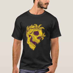 Schrei Schädelköpfe Grunge Punk Metal T-Shirt