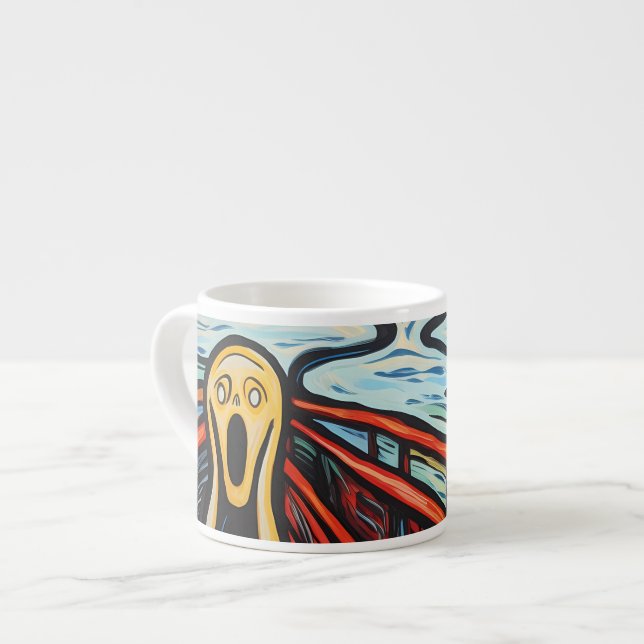 Schrei-Stil Espressotasse (Vorderseite Links)
