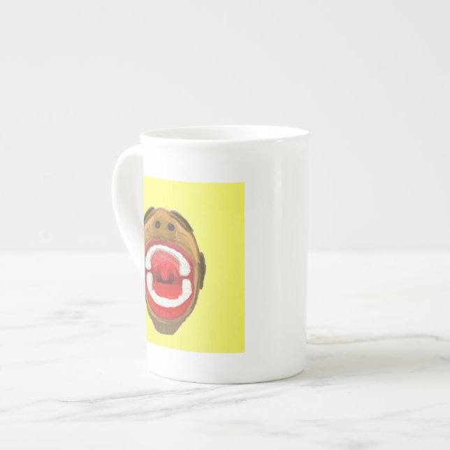 Schrei-Tasse Prozellantasse (Vorderseite Links)