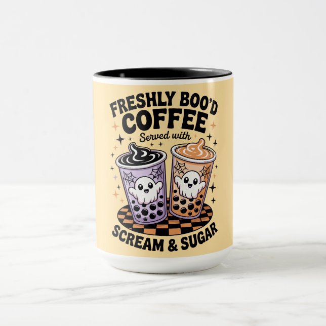 Schrei und Zucker Halloween-Kaffee Tasse (Zentrum)
